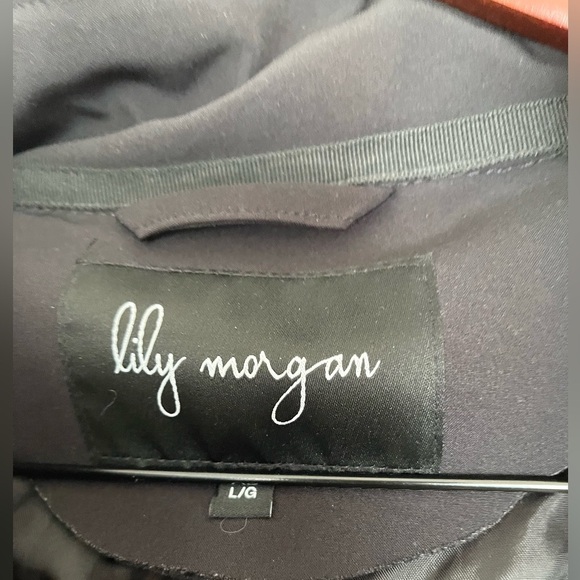 Lily Morgan Women's Black Hooded Jacket size large - Picture 2 of 5